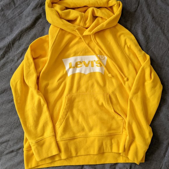 Levi’s Logo Hoodie in Yellow/White - Picture 1 of 8